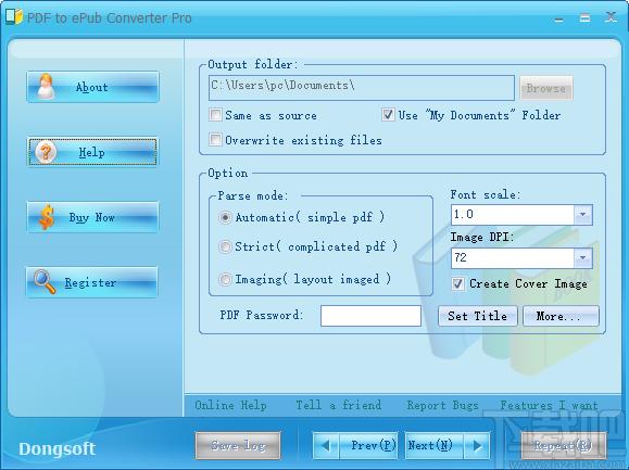 PDF to ePub Converter Pro下载,PDF转ePub工具